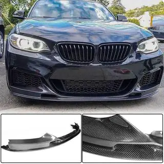 Front Bumper Lip V2 (for F22/23 M-Sport, Carbon) photo 2