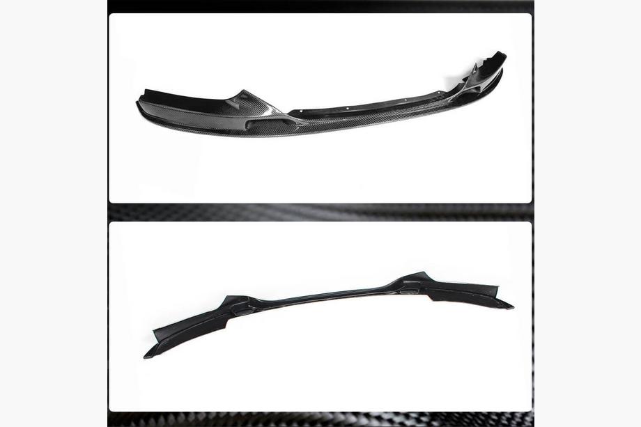 BMW 2 Series F22/F23 2014-2021 Front Bumper Lip V2 (for F22/23 M-Sport, Carbon) Photo 5