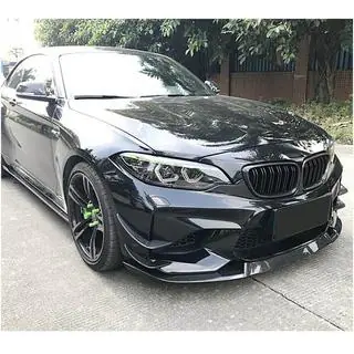 Front Bumper Lip V5 (for F87 M2, Carbon) photo 2