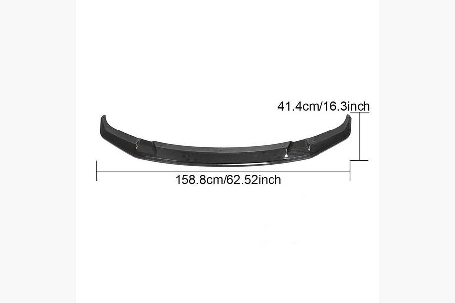 BMW 2 Series F22/F23 2014-2021 Front Bumper Lip V1 for F87 M2 Competition, Carbon Photo 6