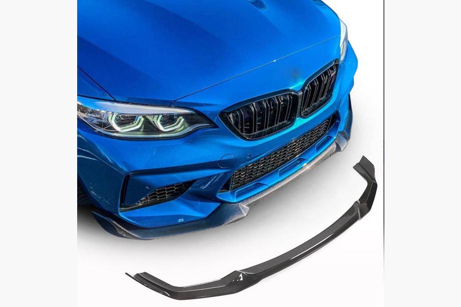 BMW 2 Series F22/F23 2014-2021 Front Bumper Lip V3 for F87 M2 Competition, Carbon Image