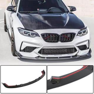 Front Bumper Lip V5 for F87 M2 Competition, Carbon BMW 2 Series F22/F23 2014-2021 photo 1