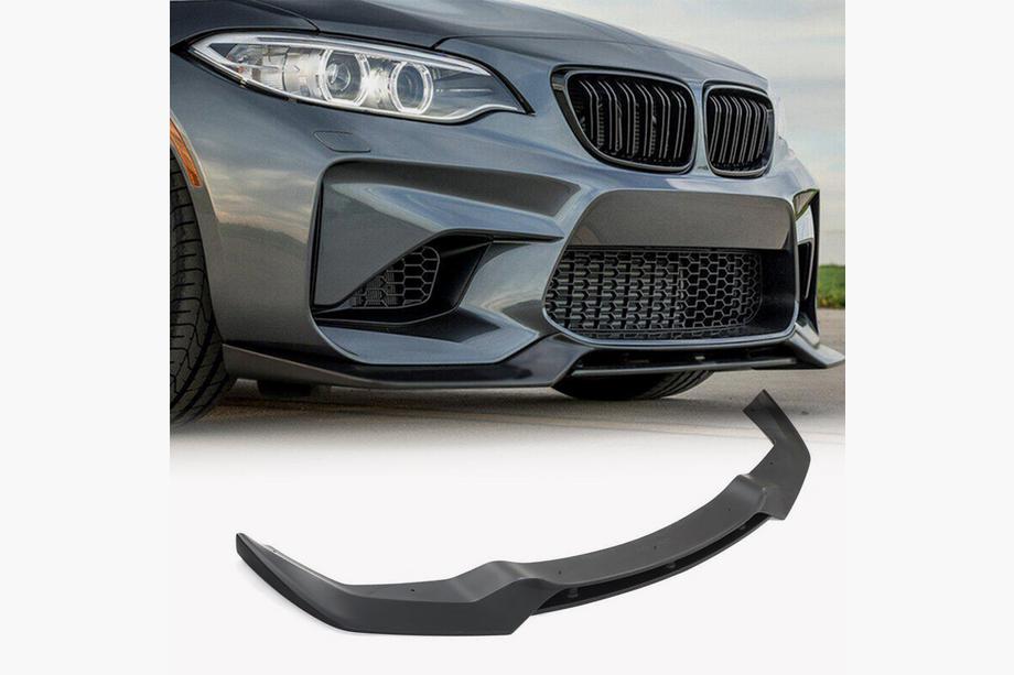 BMW 2 Series F22/F23 2014-2021 Front Bumper Lip V3 (for F87 M2, Carbon) Image