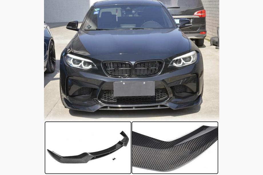 BMW 2 Series F22/F23 2014-2021 Front Lip V2 for F87 M2, Carbon Image