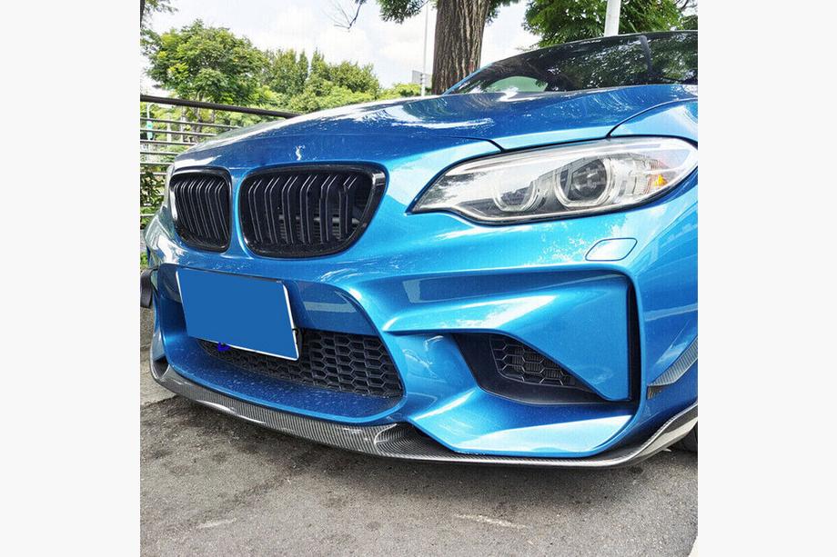BMW 2 Series F22/F23 2014-2021 Front Bumper Lip V9 for F87, Carbon Photo 2