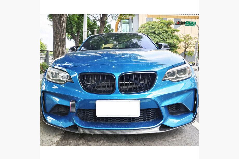 BMW 2 Series F22/F23 2014-2021 Front Bumper Lip V9 for F87, Carbon Photo 3