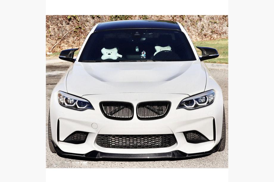 BMW 2 Series F22/F23 2014-2021 Front Bumper Lip V9 for F87, Carbon Photo 5