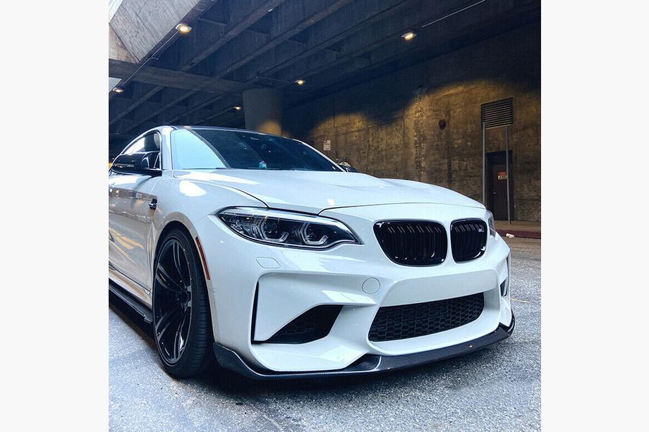 BMW 2 Series F22/F23 2014-2021 Front Bumper Lip V9 for F87, Carbon Photo 7