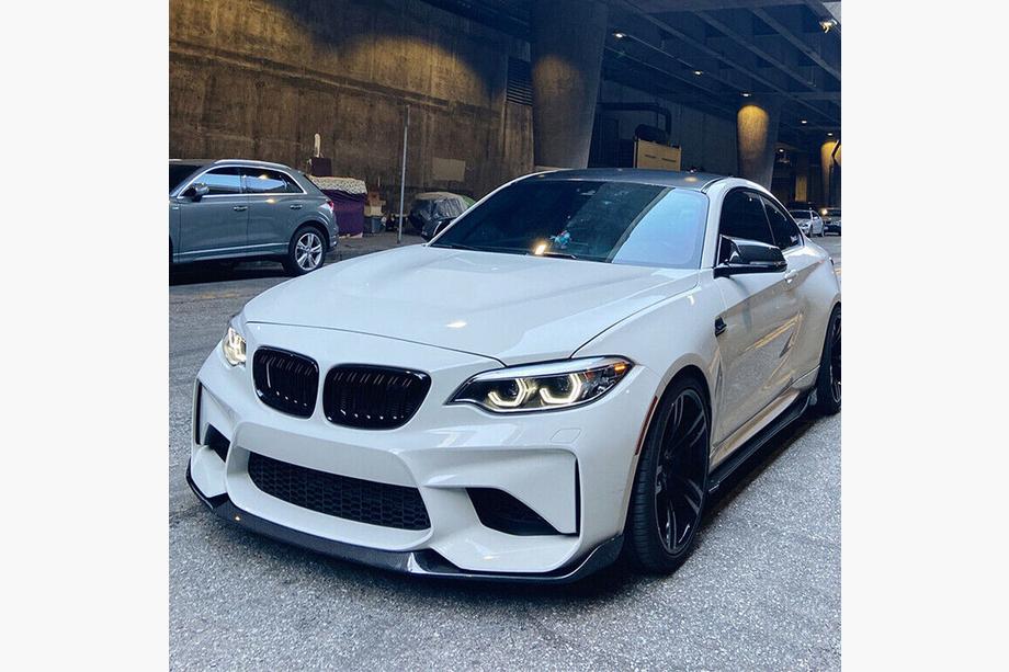 BMW 2 Series F22/F23 2014-2021 Front Bumper Lip V9 for F87, Carbon Photo 8