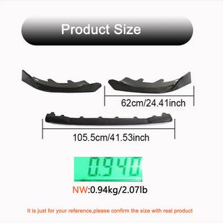 Front Bumper Lip (for M-Sport, Carbon) BMW 2 Series G42 2021- photo 4