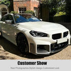 BMW 2 Series G42 2021- Front Bumper Lip V1 (for G87, Carbon) photo 3