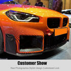 BMW 2 Series G42 2021- Front Bumper Lip V1 (for G87, Carbon) photo 9