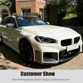 Front Bumper Lip V1 (for G87, Carbon) BMW 2 Series G42 2021- photo 3