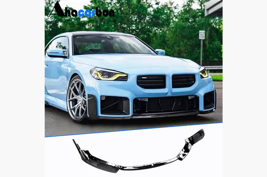 BMW 2 Series G42 2021- Front bumper lip ABS V3 (for G87) Image