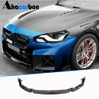 BMW 2 Series G42 2021- Front Bumper Lip V2 for G87, Carbon photo 1
