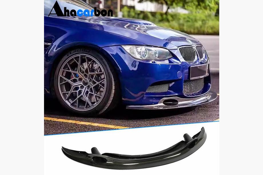 BMW 3 Series E90/E91 2005-2011 Front Bumper Lip GT4-Style (for M3, Carbon) Image