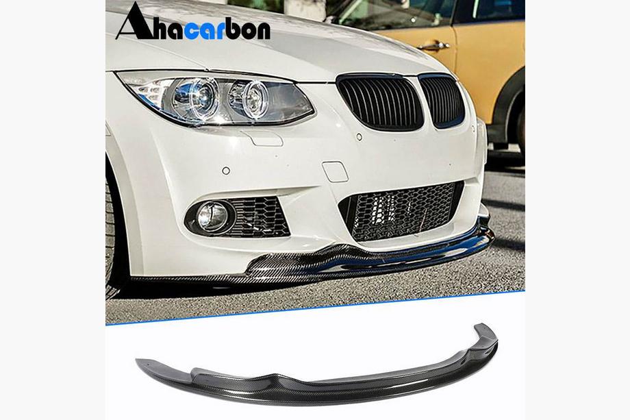 BMW 3 Series E90/E91 2005-2011 Front Bumper Lip FRP V2 (2010-2012 M-Sport) Image