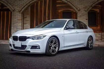 BMW 3 Series F30/F31 2012-2019 Front Bumper Lip V-Style for F30 M-Sport, Carbon photo 6