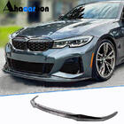 BMW 3 Series G20/G21 2018- Front Bumper Lip V8 for M-Sport 2018-2022 Carbon photo 1