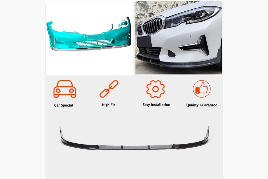 BMW 3 Series G20/G21 2018- Front Bumper Lip FRP V3 (2019-2022 Base) Photo 3
