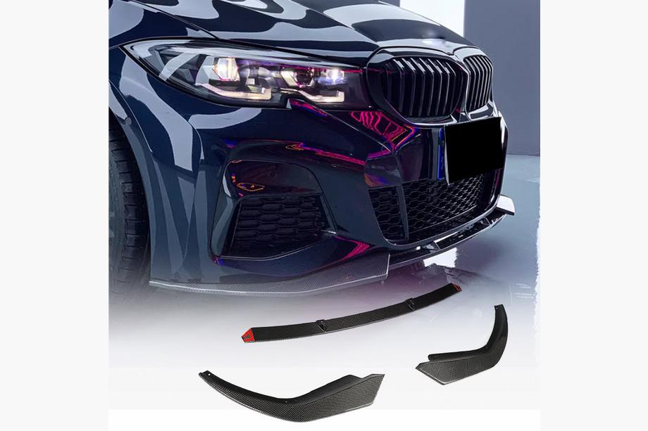 BMW 3 Series G20/G21 2018- Front Bumper Lip SC-Style for M-Sport 2018-2022 Carbon Image
