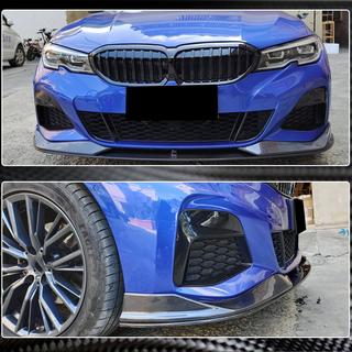 Front Bumper Lip AC-Style (for M-Sport 2018-2022, Carbon) BMW 3 Series G20/G21 2018- photo 3