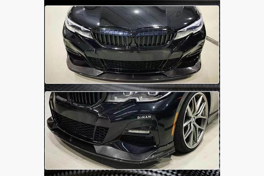 BMW 3 Series G20/G21 2018- Front Bumper Lip AC-Style (for M-Sport 2018-2022, Carbon) Photo 2