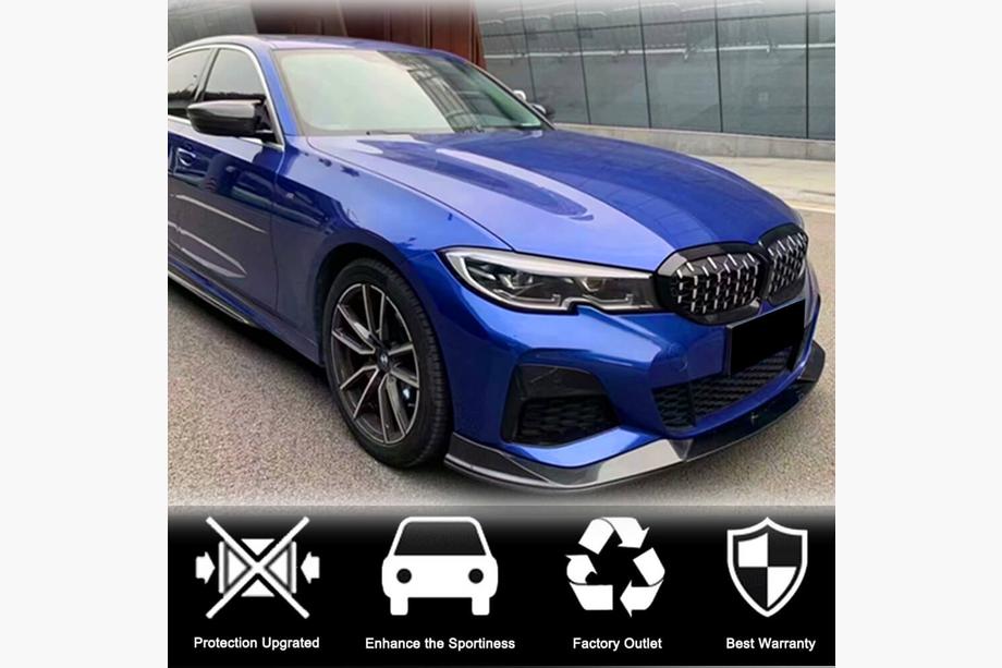 BMW 3 Series G20/G21 2018- Front Bumper Lip AC-Style (for M-Sport 2018-2022, Carbon) Photo 4