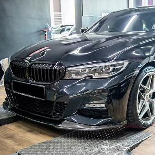 Front Bumper Lip V5 (for M-Sport 2018-2022, Carbon) BMW 3 Series G20/G21 2018- photo 3
