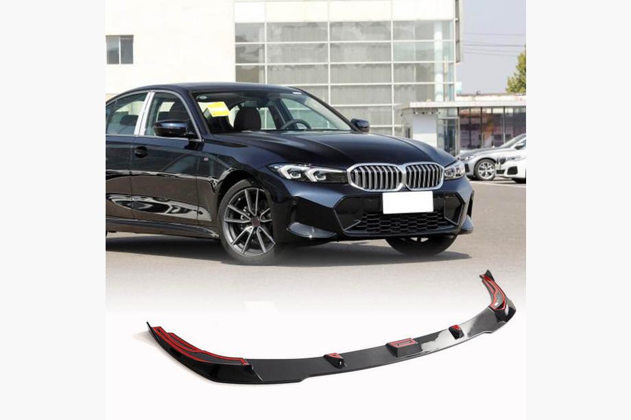 BMW 3 Series G20/G21 2018- Front Bumper Lip V1 for M-Sport 2022+ Carbon Image