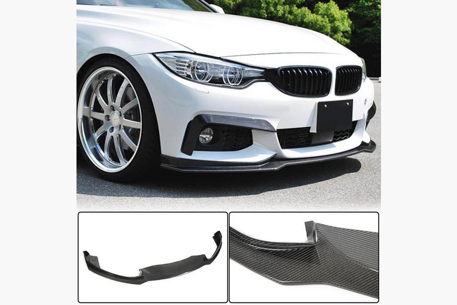 BMW 4 Series F32/F33/F36 2012-2020 Front Bumper Lip V1 (for M-Sport, Carbon) Photo 1