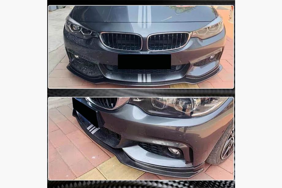 BMW 4 Series F32/F33/F36 2012-2020 Front Bumper Lip V1 (for M-Sport, Carbon) Photo 3