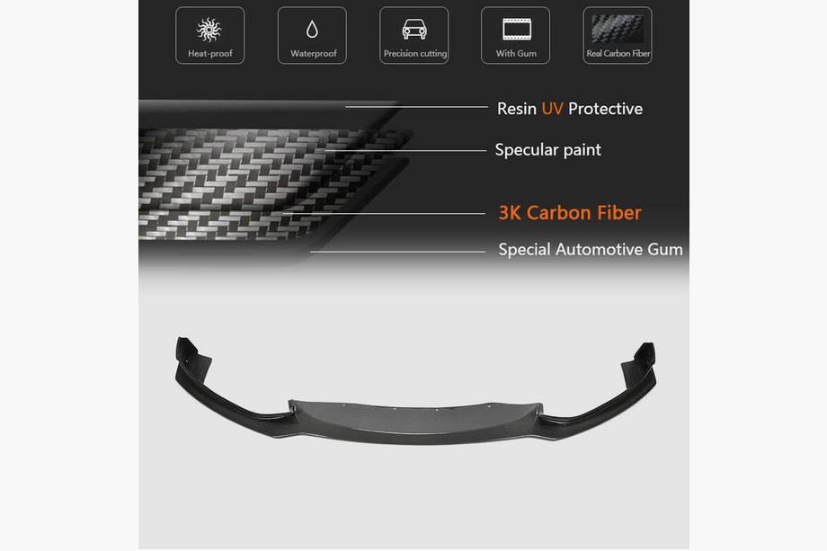 BMW 4 Series F32/F33/F36 2012-2020 Front Bumper Lip V1 (for M-Sport, Carbon) Photo 5