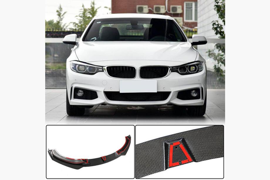 BMW 4 Series F32/F33/F36 2012-2020 Front Lip V2 for M-Sport, Carbon Photo 1