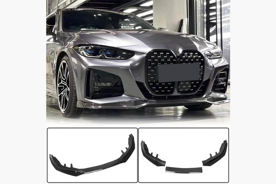 BMW 4 Series G22/23/26 2020- Front Lip V1 for G22/G23 M-Sport, Carbon Image