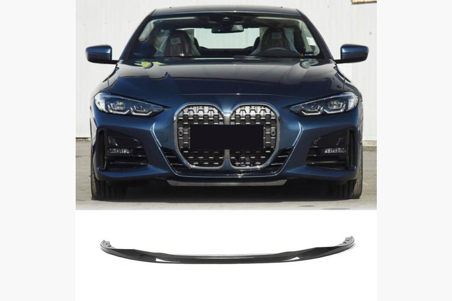 BMW 4 Series G22/23/26 2020- Front Bumper Lip V2 for G22/G23 M-Sport Carbon Image