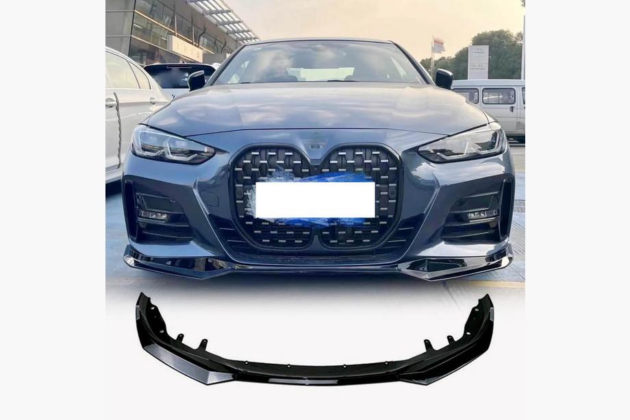 BMW 4 Series G22/23/26 2020- Front Bumper Lip ABS V5 (M-Sport) Image