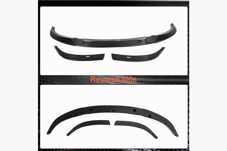 BMW 4 Series G22/23/26 2020- Front Bumper Lip V2 for G26 M-Sport, Carbon Photo 6