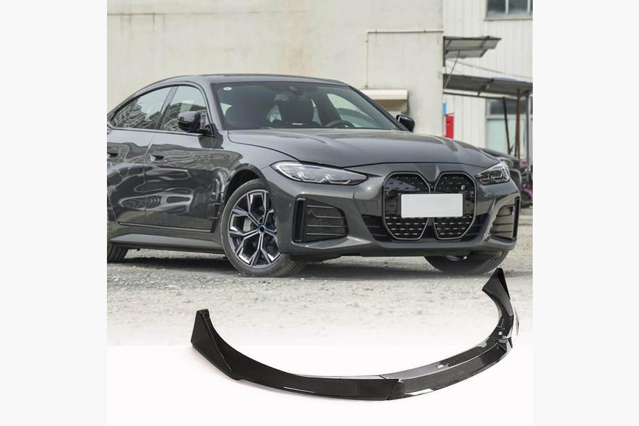 BMW 4 Series G22/23/26 2020- Front Bumper Lip V1 for G26 M-Sport, Carbon Image