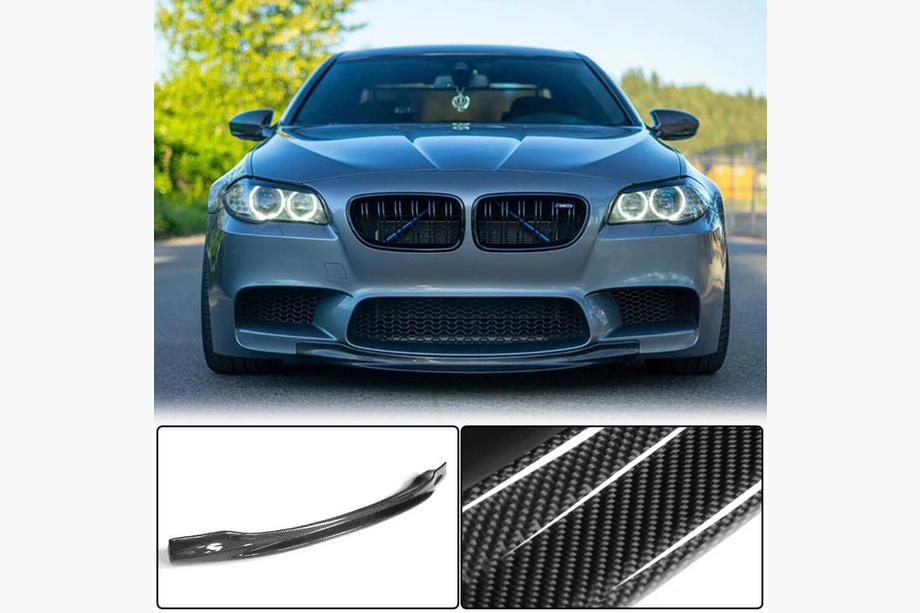 BMW 5 Series F10/F11 2010–2016 Front Bumper Lip V4 for F10 M5 Carbon Image