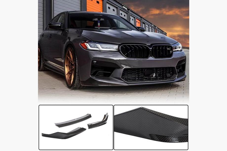 BMW 5 Series G30/G31 2017–2023 Front Bumper Lip V1 for M5 F90 2020-2024 Carbon Photo 1