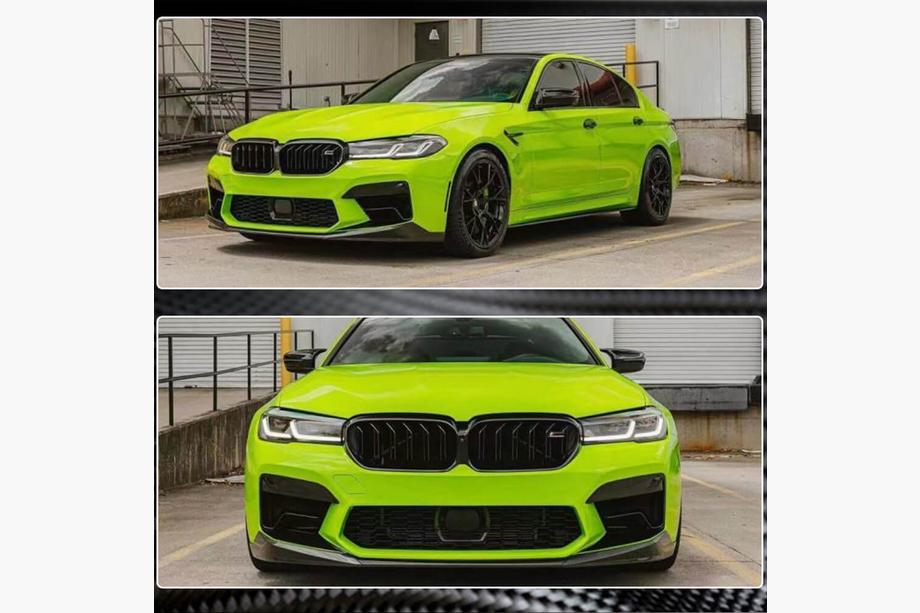 BMW 5 Series G30/G31 2017–2023 Front Bumper Lip V1 for M5 F90 2020-2024 Carbon Photo 4
