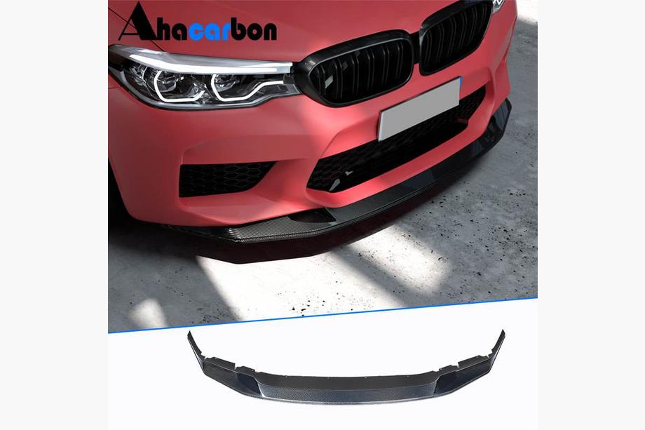 BMW 5 Series G30/G31 2017–2023 Front Bumper Lip V3 for M5 F90 2017-2020 Carbon Image