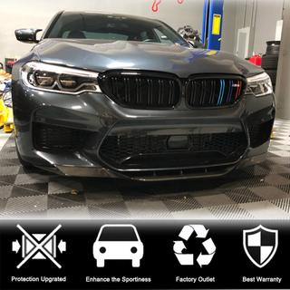 Front Bumper Lip V4 for M5 F90 2017-2020 Carbon BMW 5 Series G30/G31 2017–2023 photo 3