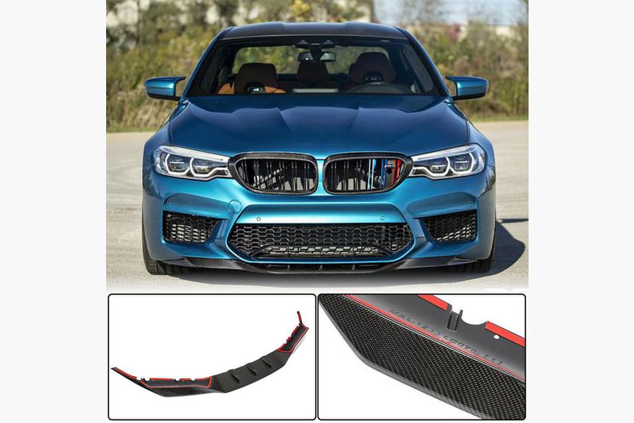 BMW 5 Series G30/G31 2017–2023 Front Bumper Lip V4 for M5 F90 2017-2020 Carbon Photo 1