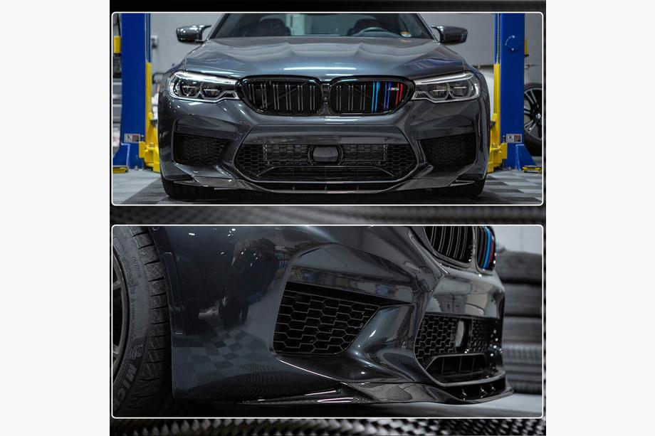 BMW 5 Series G30/G31 2017–2023 Front Bumper Lip V4 for M5 F90 2017-2020 Carbon Photo 4