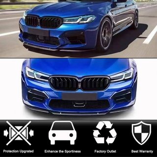 Front Bumper Lip V4 for M5 F90 2020-2024, Carbon photo 2