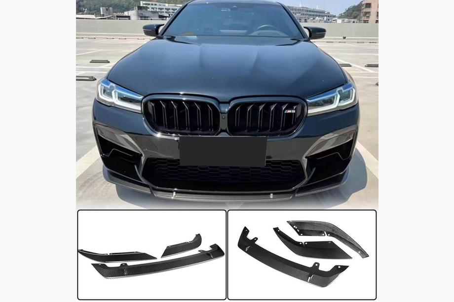 BMW 5 Series G30/G31 2017–2023 Front Bumper Lip V6 for M5 F90 2020-2024 Carbon Image