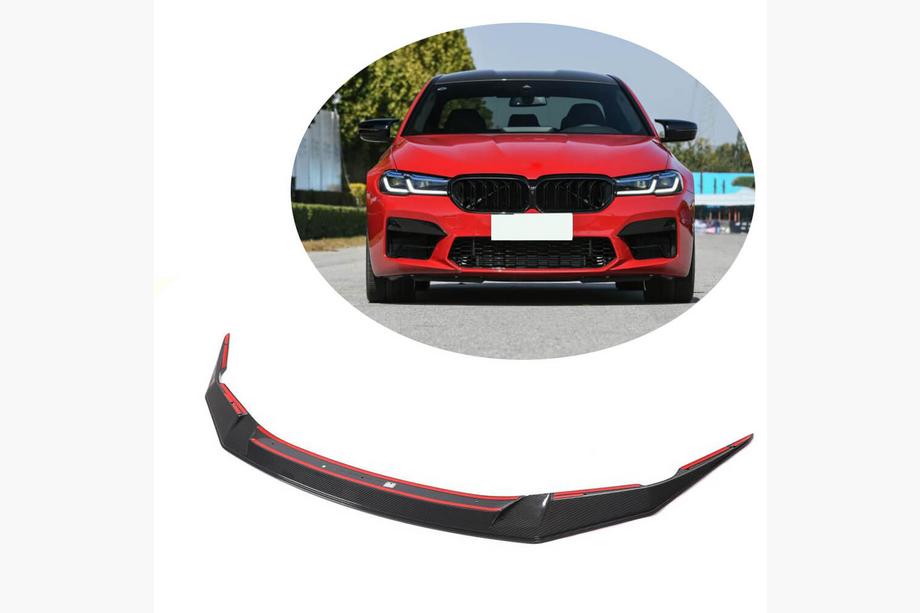 BMW 5 Series G30/G31 2017–2023 Front Bumper Lip V3 for M5 F90 2020-2024, Carbon Image