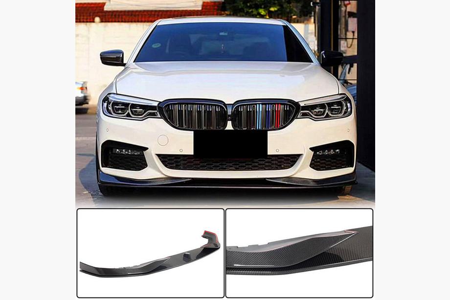 BMW 5 Series G30/G31 2017–2023 Front Bumper Lip V1 for M-Sport 2017-2020, Carbon Image
